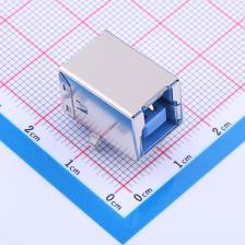 U235-091N-4BLRC16-2 USB连接器 Type-B 母座 弯插