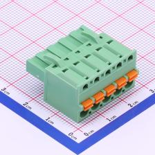 2EDGKDF-5.08-05P-14-00A(H) 插拔式接线端子 插头 5.08mm 排数:1