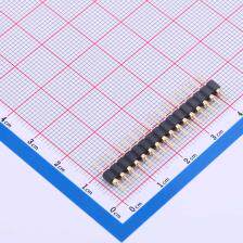 PZ254-1-16-Z-C 排针 2.54mm 1x16P 直插 圆针
