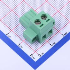 PF508-C02ASMW1 插拔式接线端子 插头 5.08mm 排数:1 每排P数:2