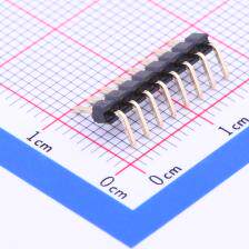 A2005WR-8P 排针 2mm 1x8P 弯插 方针 镀金
