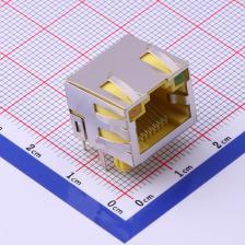 RC02515 以太网连接器(RJ45 RJ11) RJ45 弯插 不带LED