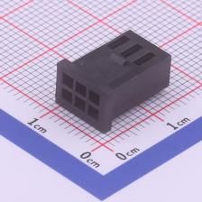 X2530H-2x03-PT 压线端子胶壳 2.54mm 2x3P PBT料
