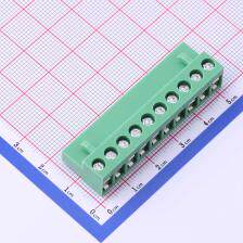 HT508K-5.08-10P 插拔式接线端子 插头 5.08mm 排数:1 每排P数:10