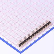 排针 2mm 2x40P X4621WR 方针 C28D40 弯插 高U镀金抗氧化 2x40I