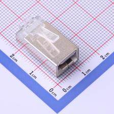 RC-6050 以太网连接器(RJ45 RJ11) [一整盒50个]六类8P8C全铜屏蔽