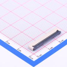 AFA01 1mm 翻盖式 下接 FPC连接器 FFC S20FCC P数