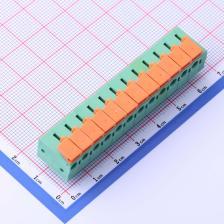 JL142R-50812GA1 弹簧式接线端子 5.08mm 每排P数:12 排数:1 绿色