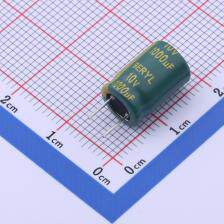 RC010M102LC8*12TH-2A1E3R5L=5.0±0.3 直插铝电解电容 1000uF ±