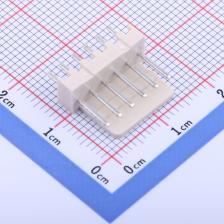 HC-2510-6A 线对板/线对线连接器 2.54mm 1x6P 直插 1x6P 间距P=