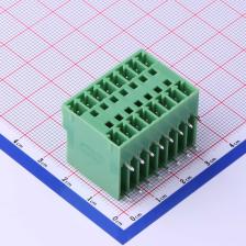 KF2EDGRH-3.81-2*8P 插拔式接线端子 板端/插座-闭口 3.81mm 排数