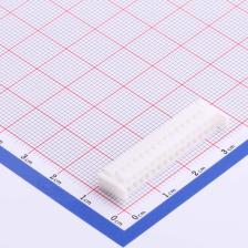 HX20017-30Y WH 压线端子胶壳 2mm 2x15P 带扣 白色