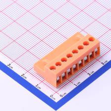HT396K-3.96-8P 插拔式接线端子 插头 3.96mm 排数:1 每排P数:8