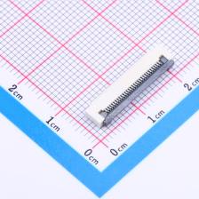 0.5K-DX-30PWBG FFC/FPC连接器 0.5mm P数:30 翻盖式 下接