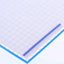 S108500001 排针 2.54mm 1x40P 直插 方针 金红色胶材质PBT