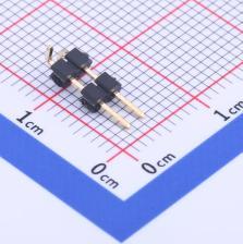 X4612WVS-02I-C40D44R1 排针 2mm 1x2P 立贴 方针 塑胶同向L=14.9