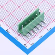 JL396R-39606G01 插拔式接线端子 3.96mm 排数:1 每排P数:6 绿色