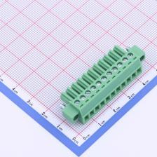 3.5mm 3.5 接线端子 插拔式 KF2EDGKM 11P 插头 每排P数 排数