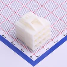 HX45004-12P 压线端子胶壳 4.5mm 3x4P 公胶壳 白色