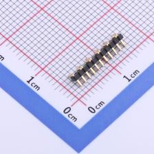 X1311WVS-11J-C18D42R1 排针 1.27mm 1x11P 立贴 方针