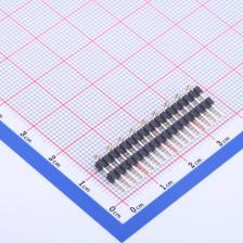 X4612WVS-18I-C40D44R1 排针 2mm 1x18P 立贴 方针 塑胶同向L=14.