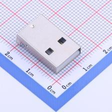 USB-U202-BDS USB连接器 Type-A 公头 弯插