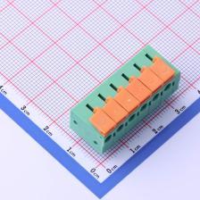 JL142R-50806GA1 弹簧式接线端子 5.08mm 每排P数:6 排数:1 绿色