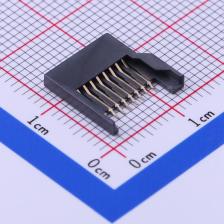 TF-004 SD卡连接器 拔插式 MicroSD卡(TF卡) 卡座