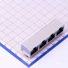 RC01227 以太网连接器(RJ45 RJ11) RJ45 弯插 不带LED