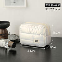 Cloud Makeup Bag, waterproof, portable, large-capacity cosmetics, down storage bag, three-dimensional toiletry bag for business trips and travels thumbnail 2