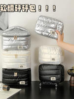 Cloud Makeup Bag, waterproof, portable, large-capacity cosmetics, down storage bag, three-dimensional toiletry bag for business trips and travels thumbnail 8