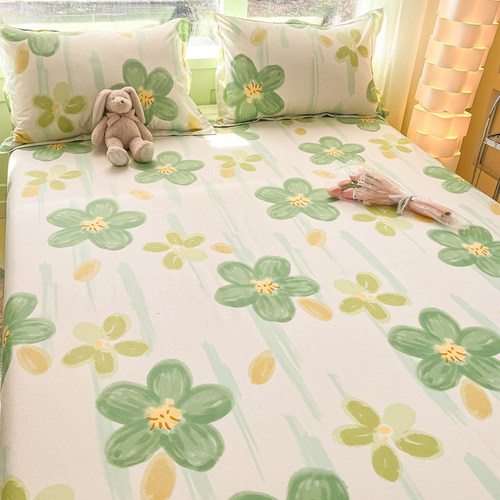 ins床单单件纯棉被单三件套