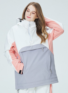 ARCTIC QUEEN滑雪服帽衫女男单板双板滑雪衣冬季户外防水保暖加厚