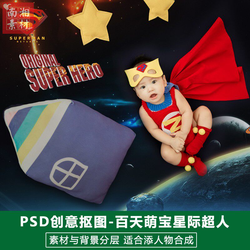 影楼摄影后期PS抠图换背景合成设计素材/源文件