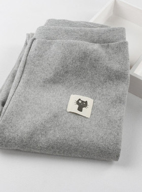 秋冬韩国正品kakamee小猫打底裤纯棉加厚外穿显瘦修身高腰外穿女