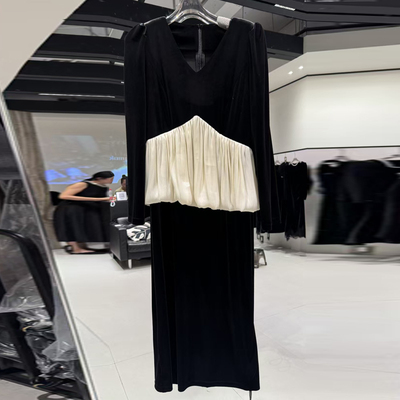 杭州四季青优雅气质连衣裙坠感好