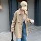 妙衣西子A726韩版 百搭通勤风衣 卡其色休闲风衣外套女春秋2026新款