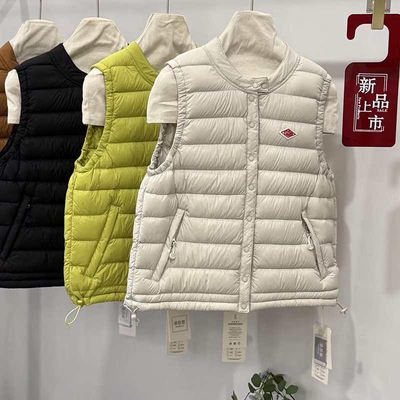 90白鸭绒马甲女背心外套mishejia