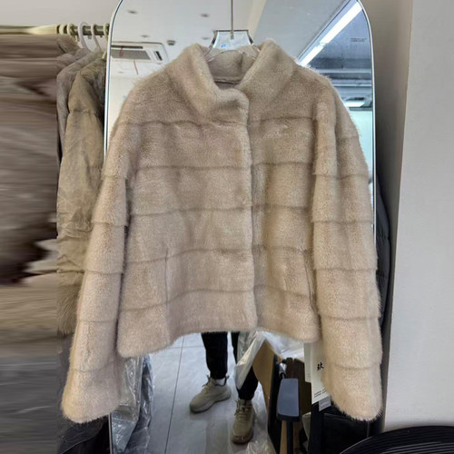 不掉毛贵气感顺滑毛毛外套女杭州