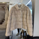 玖念柔软仿水貂绒毛外套女2025秋冬款 立领短款 百搭皮草大衣毛绒