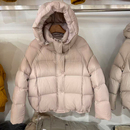 女款 泡芙90%绒羽绒服冬季 连帽加厚保暖面包服短外套 冬装 巨好看