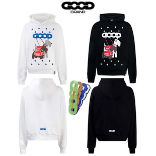 GOODBRAND 雪纳瑞十字榻榻米刺绣轻奢高级感小狗连帽卫衣外套男女