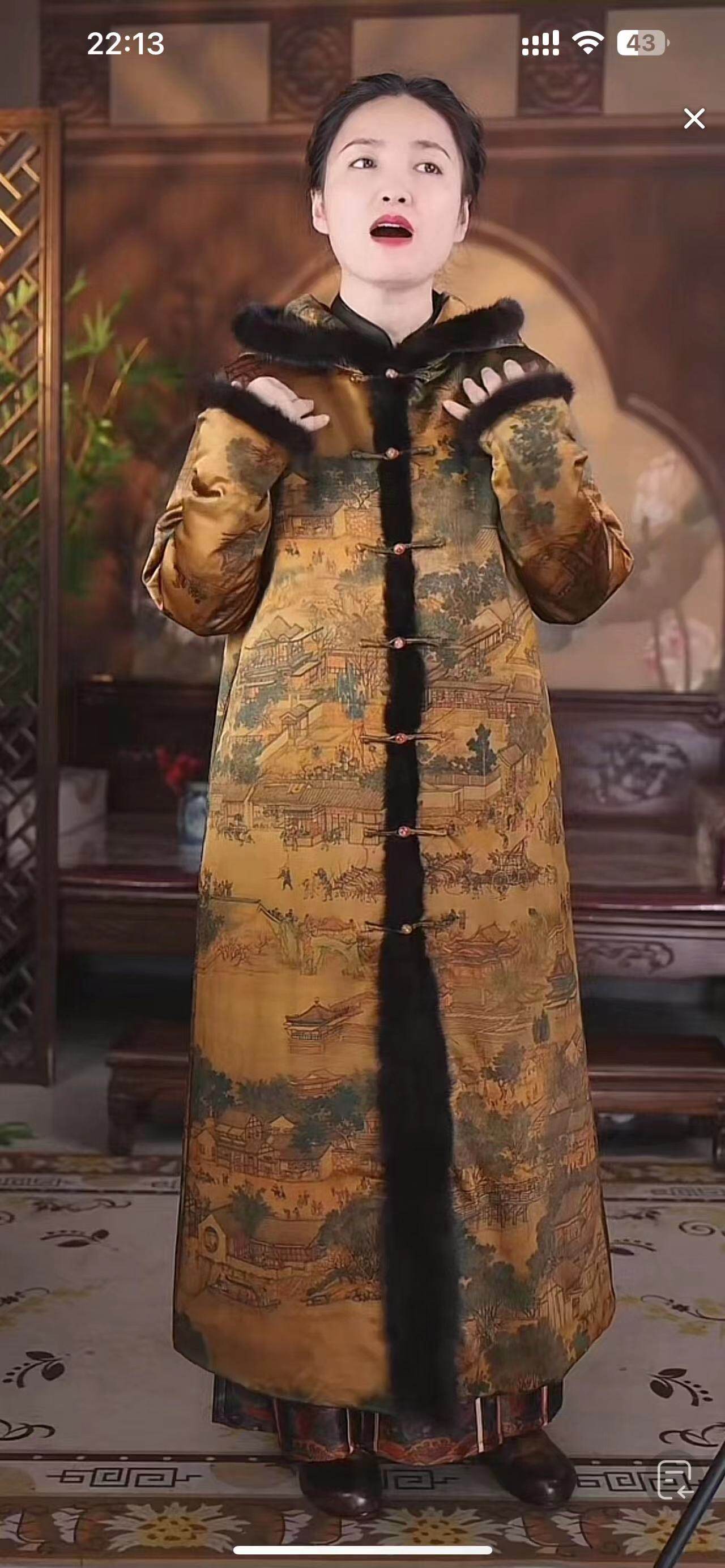 定制清明上河图棉袄 不支持7天无理由