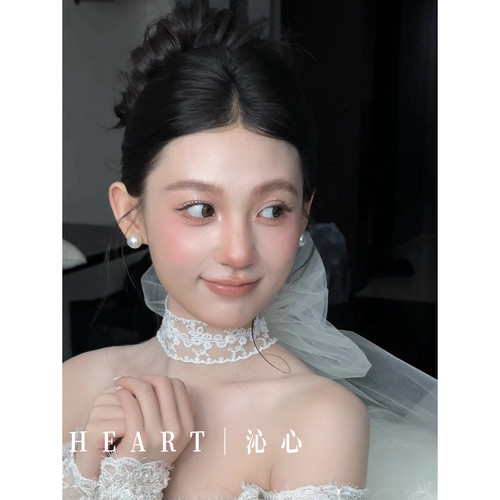 TM｜蝴蝶结公主造型蕾丝蝴蝶结发纱颈带