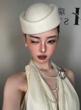 TM｜jennie珍妮同款小野猫造型帽子项链套装