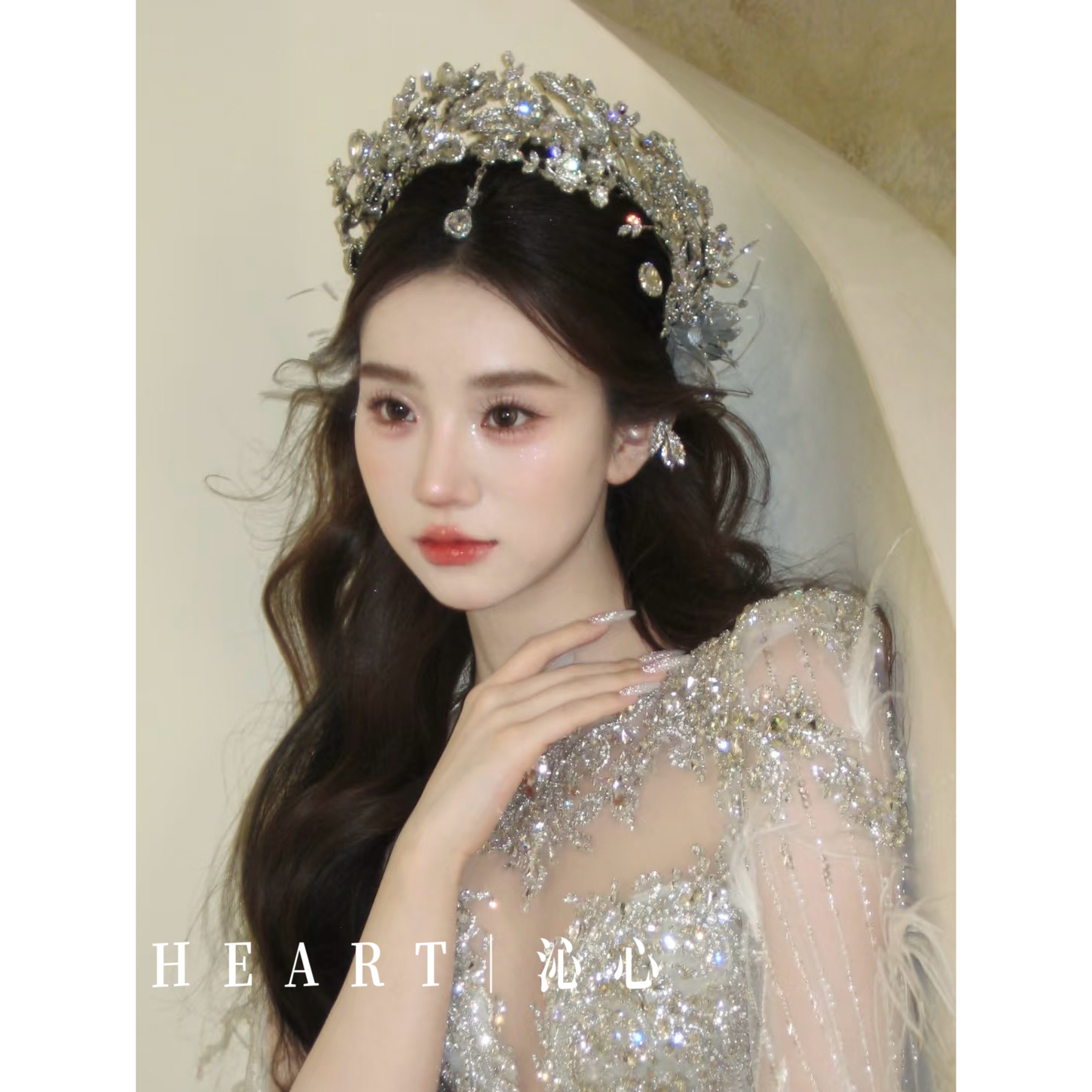 TM｜“精灵之翼”手作锆石精灵皇冠+耳夹