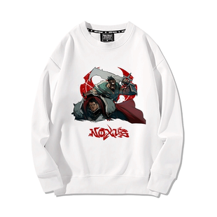 英雄LOL联盟诺克萨斯德莱文德莱厄斯游戏周边秋冬男装加绒卫衣服