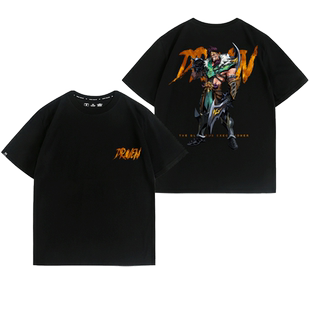 诺克萨斯德莱文森特英雄LOL联盟游戏周边夏季短袖T恤男装纯棉宽松