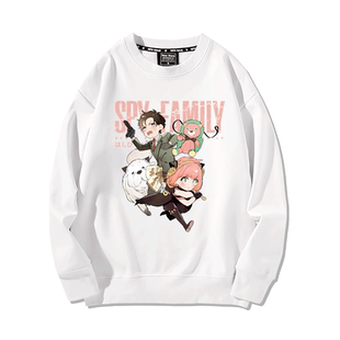 间谍过家家动漫周边次子阿尼亚卡通秋冬情侣加绒卫衣男装潮牌印花