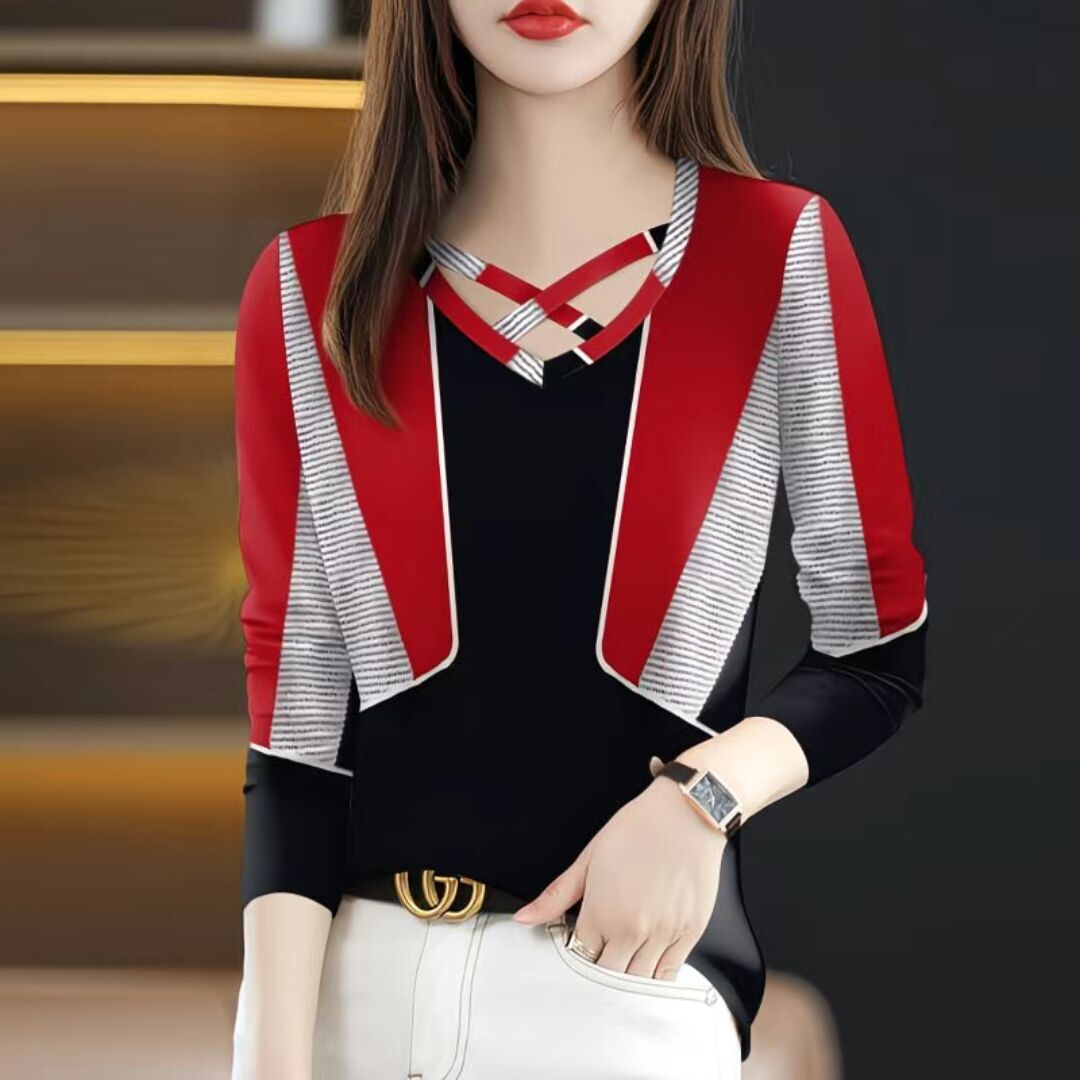 大码时尚女装外穿百搭遮肚上衣潮